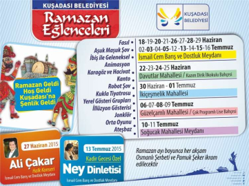 Kuşadası’nda Ramazan eğlenceyle geçecek 