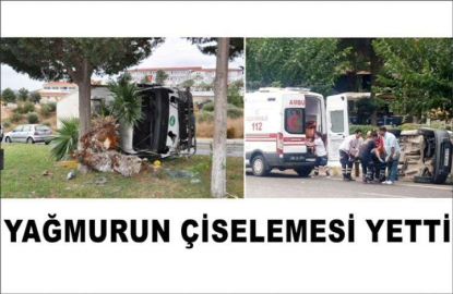 Yağmur çiseledi, yollar buz pistine döndü