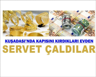 Evden servet çaldılar