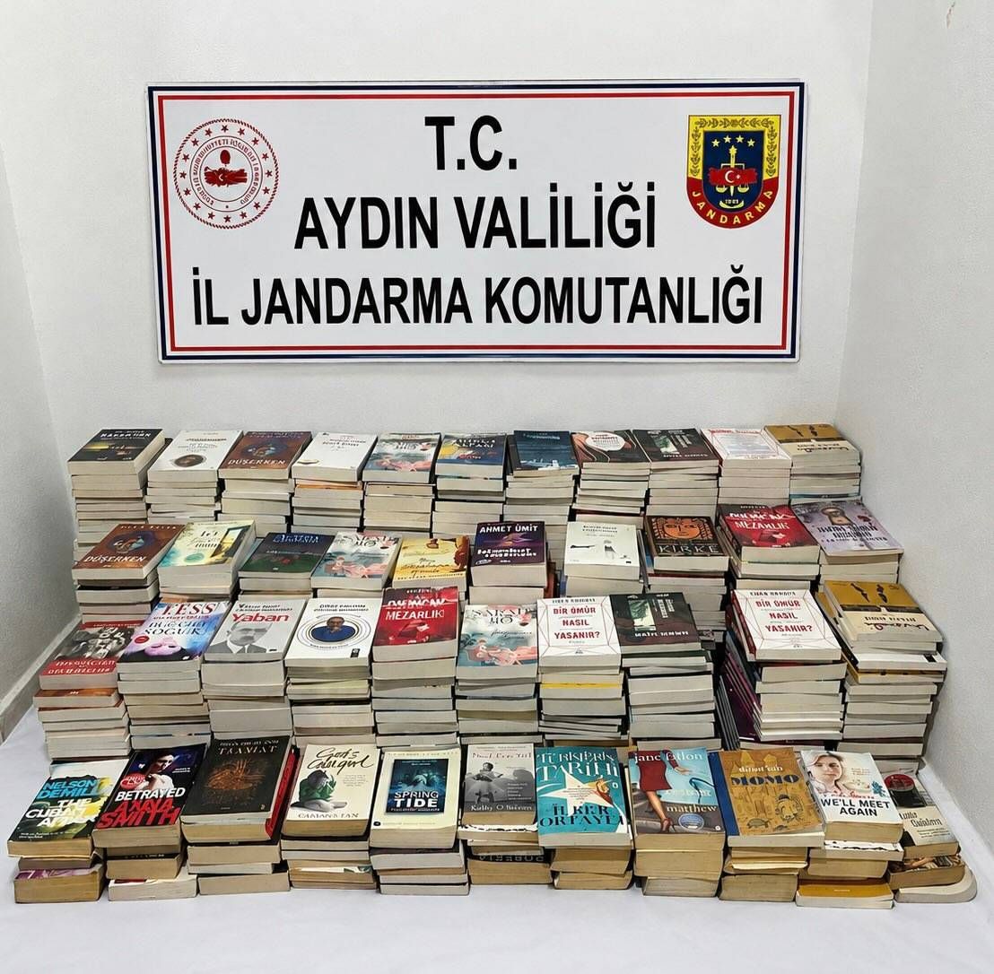 Jandarmadan bandrolsüz kitap baskını